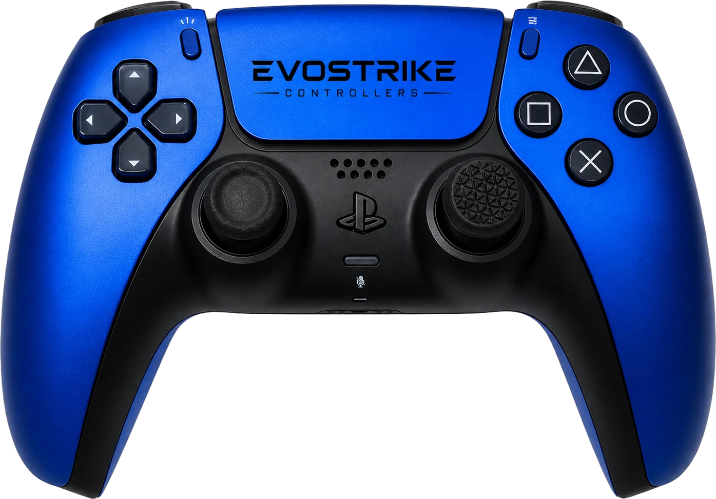 Manette custom EvoStrike bleu métallique