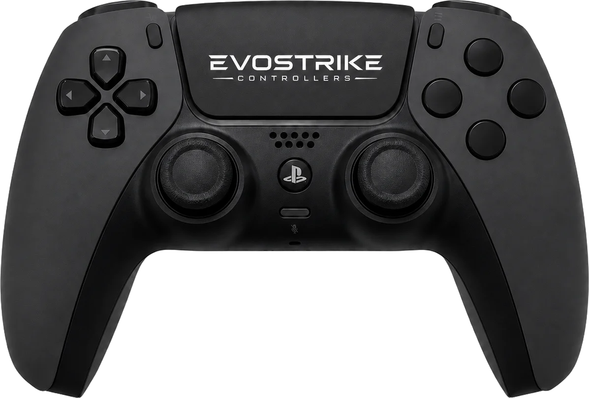 Manette custom EvoStrike noire furtive